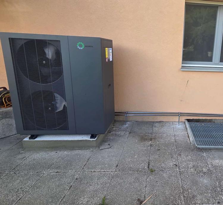 Pompe à chaleur air-eau Seewell installée par GRD à Lausanne